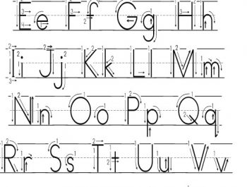Writing the Letters